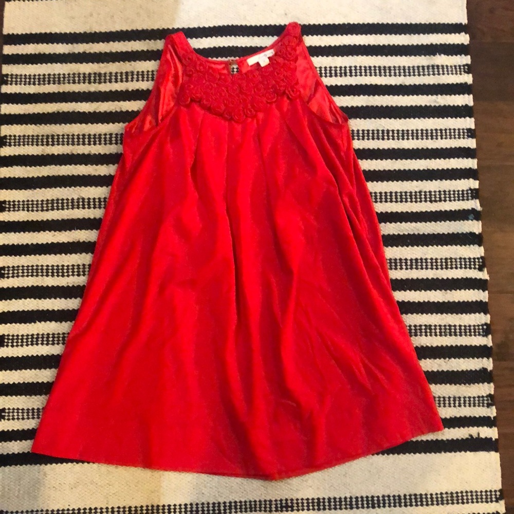 red dress